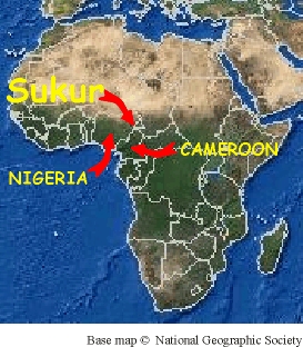 Sukur's location in Africa